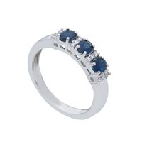 Anello Babila Milano Donna Bacia_Mi in Oro bianco Zaffiro 0.68 Ct 222967 - 222967